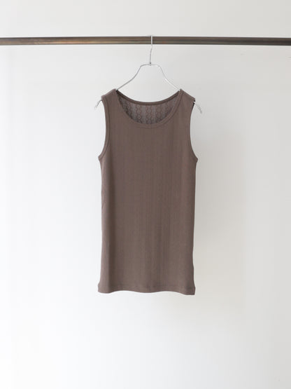 eyeret mesh tank top