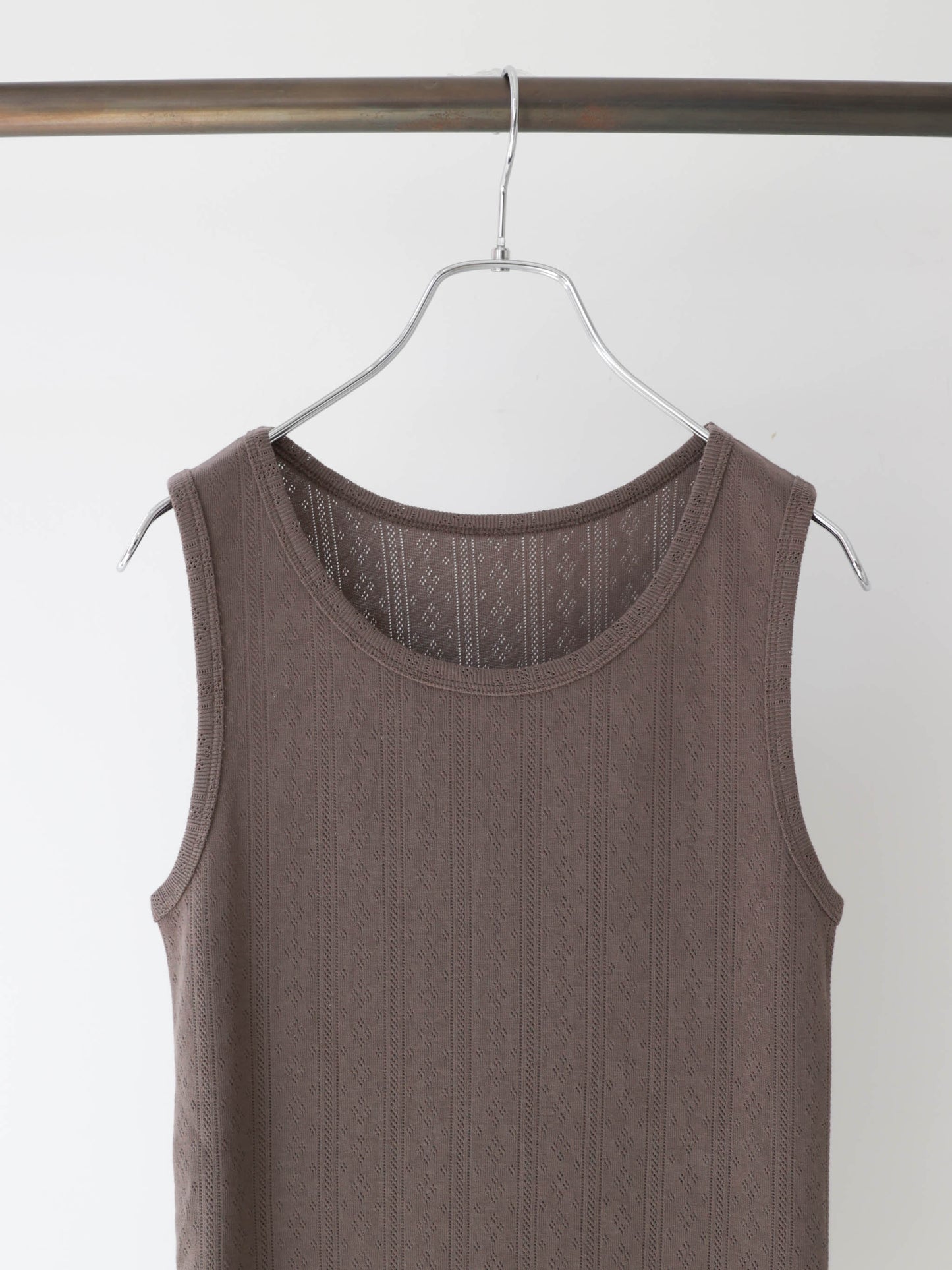 eyeret mesh tank top