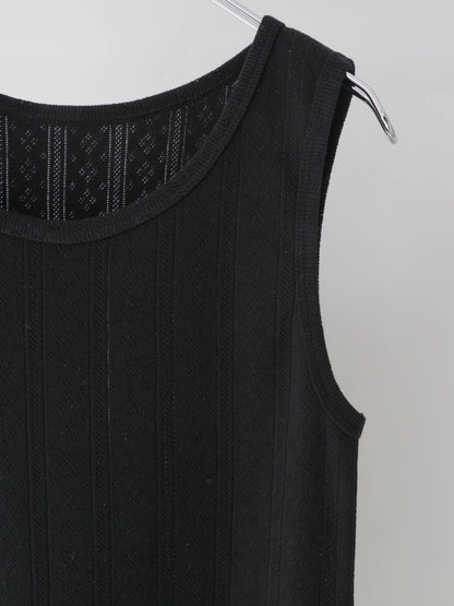 eyeret mesh tank top