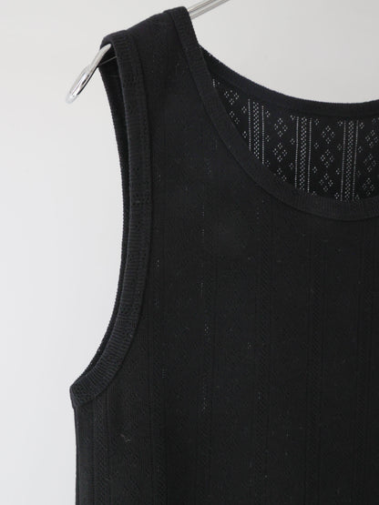 eyeret mesh tank top