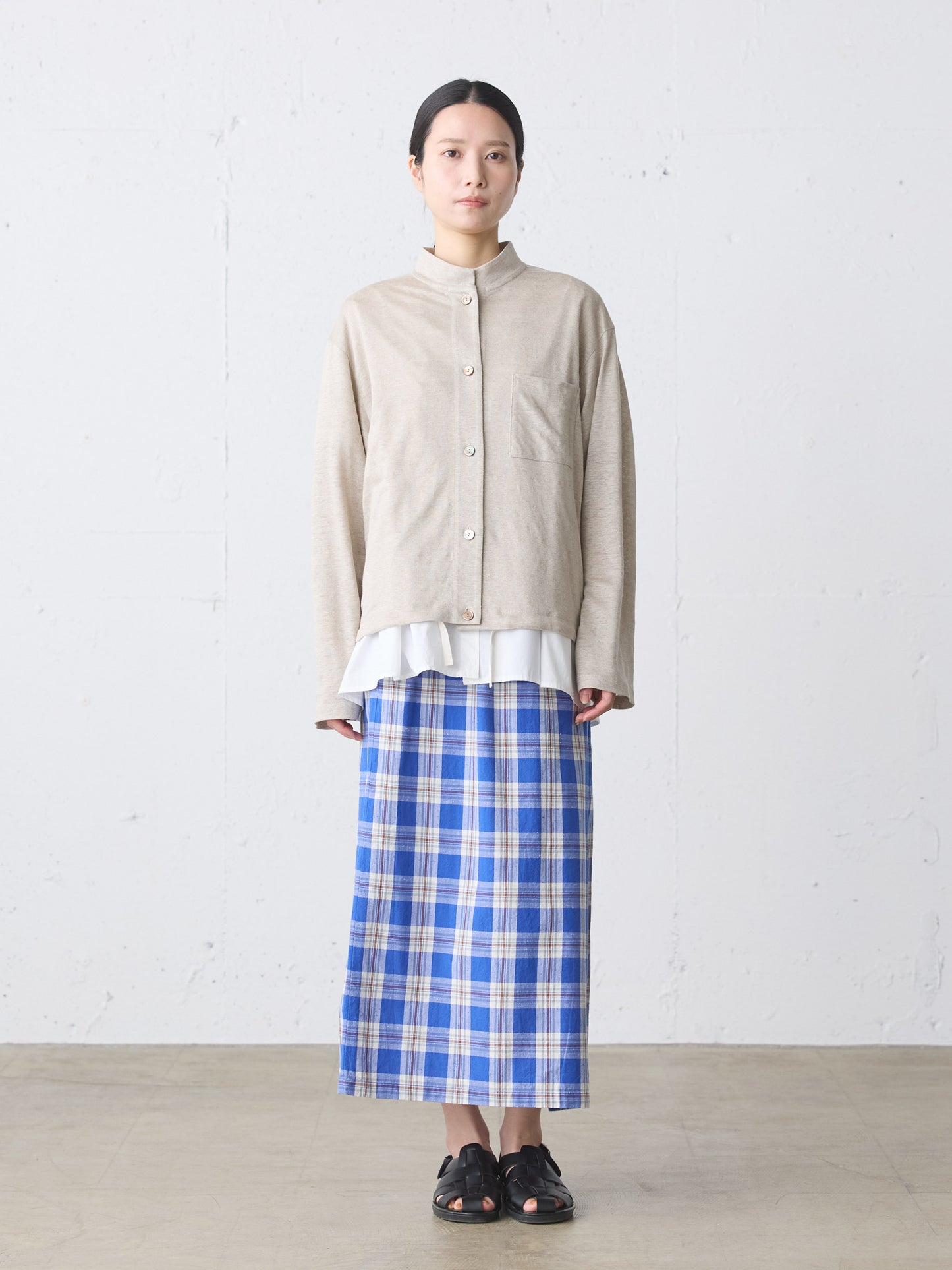 linen stand cardigan