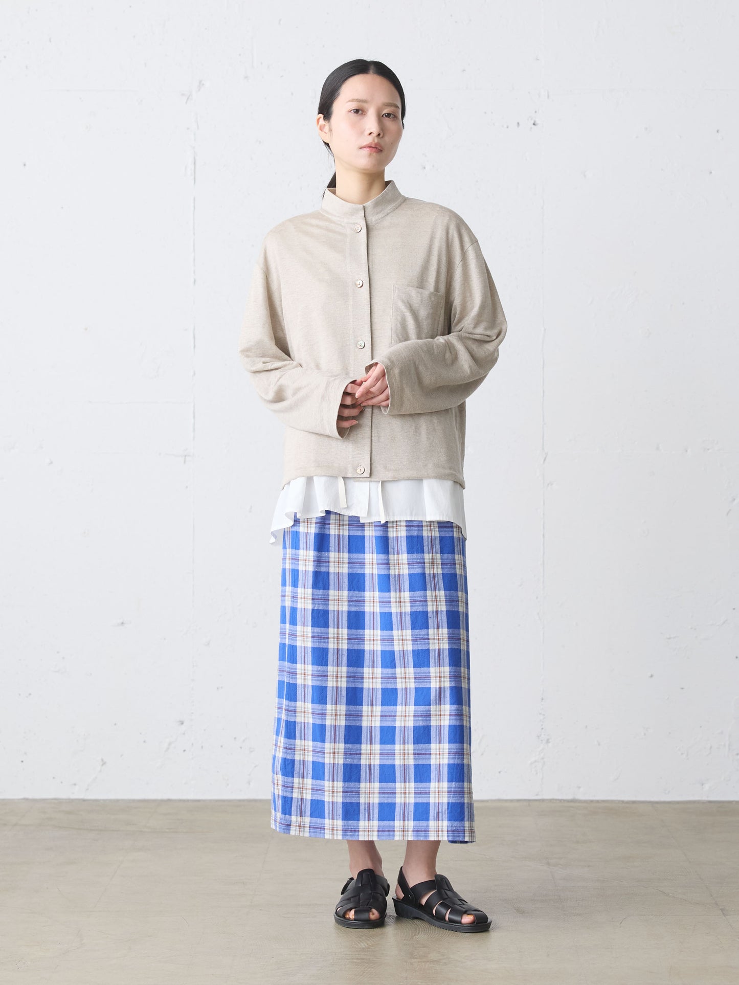 linen stand cardigan
