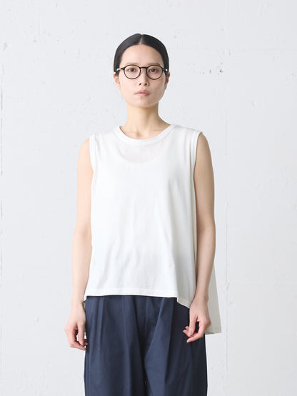 crew neck flare tank top