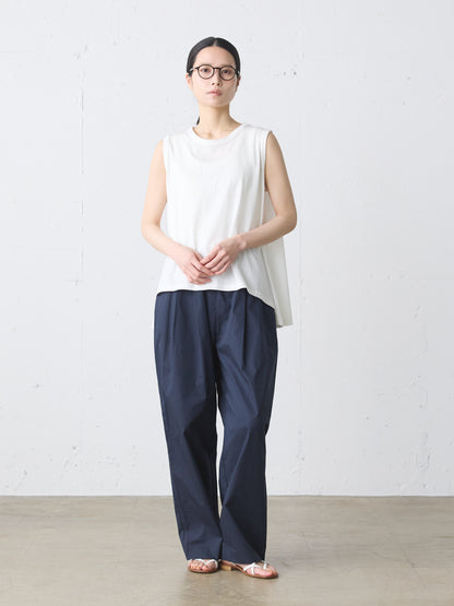 crew neck flare tank top