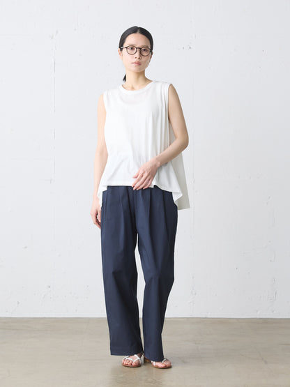 crew neck flare tank top