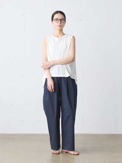 crew neck flare tank top