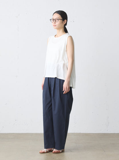 crew neck flare tank top