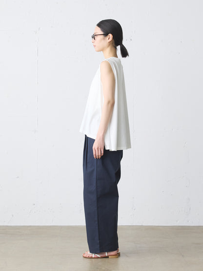crew neck flare tank top