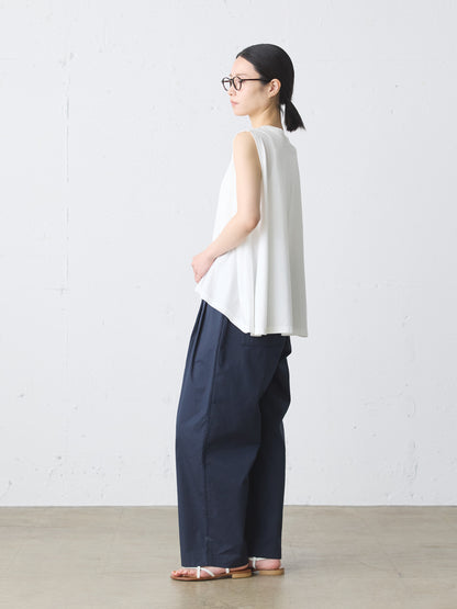 crew neck flare tank top