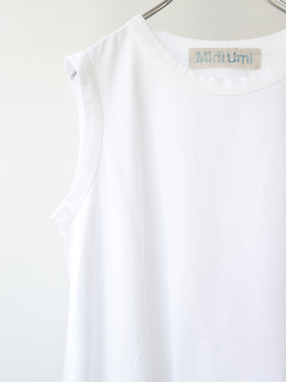 crew neck flare tank top