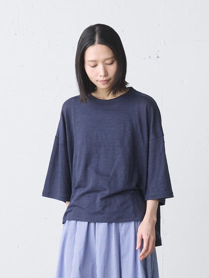 linen wide pullover