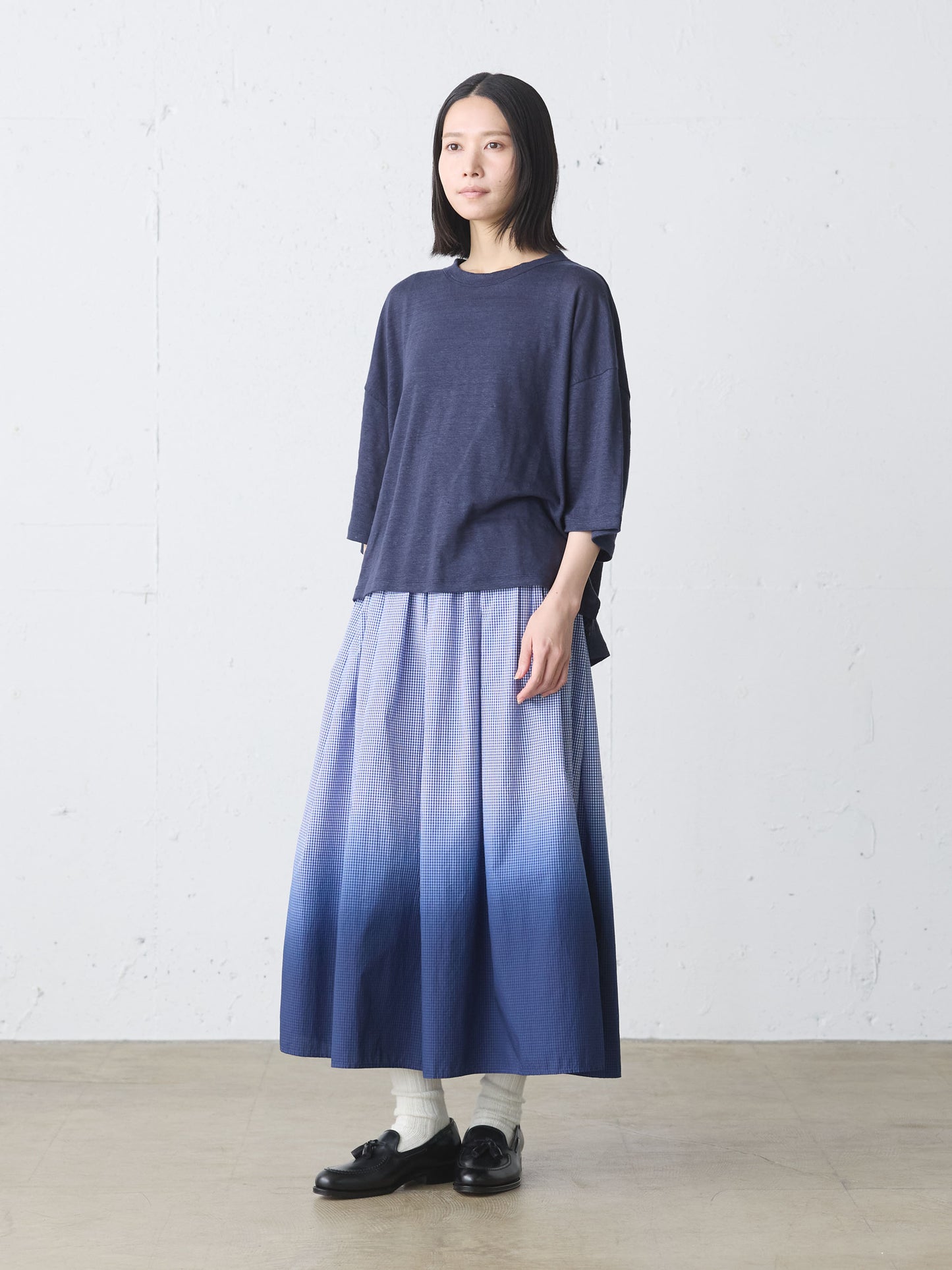 linen wide pullover