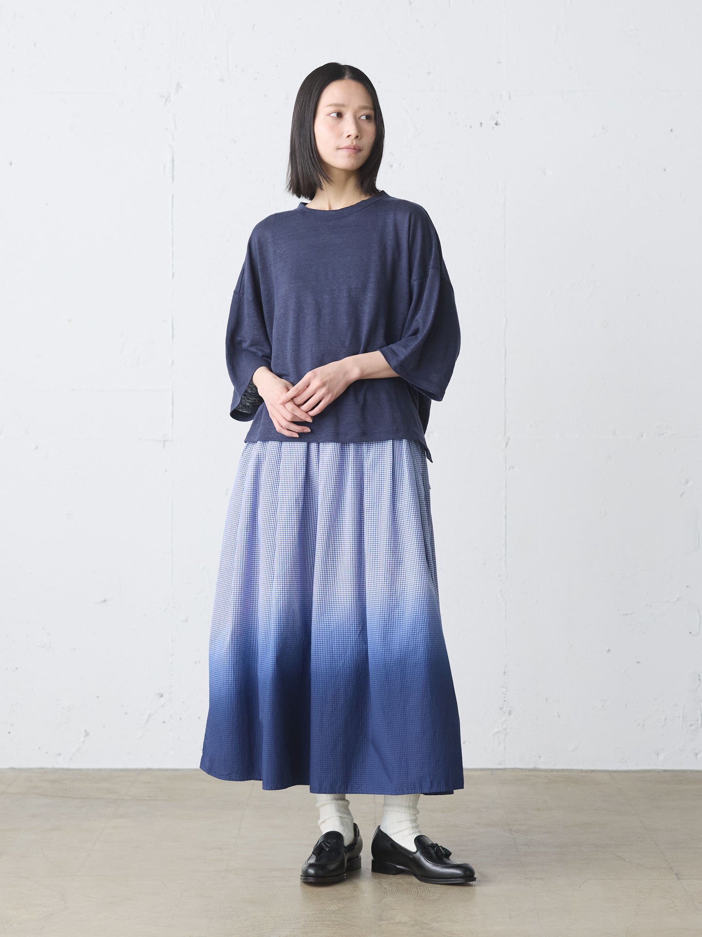 linen wide pullover