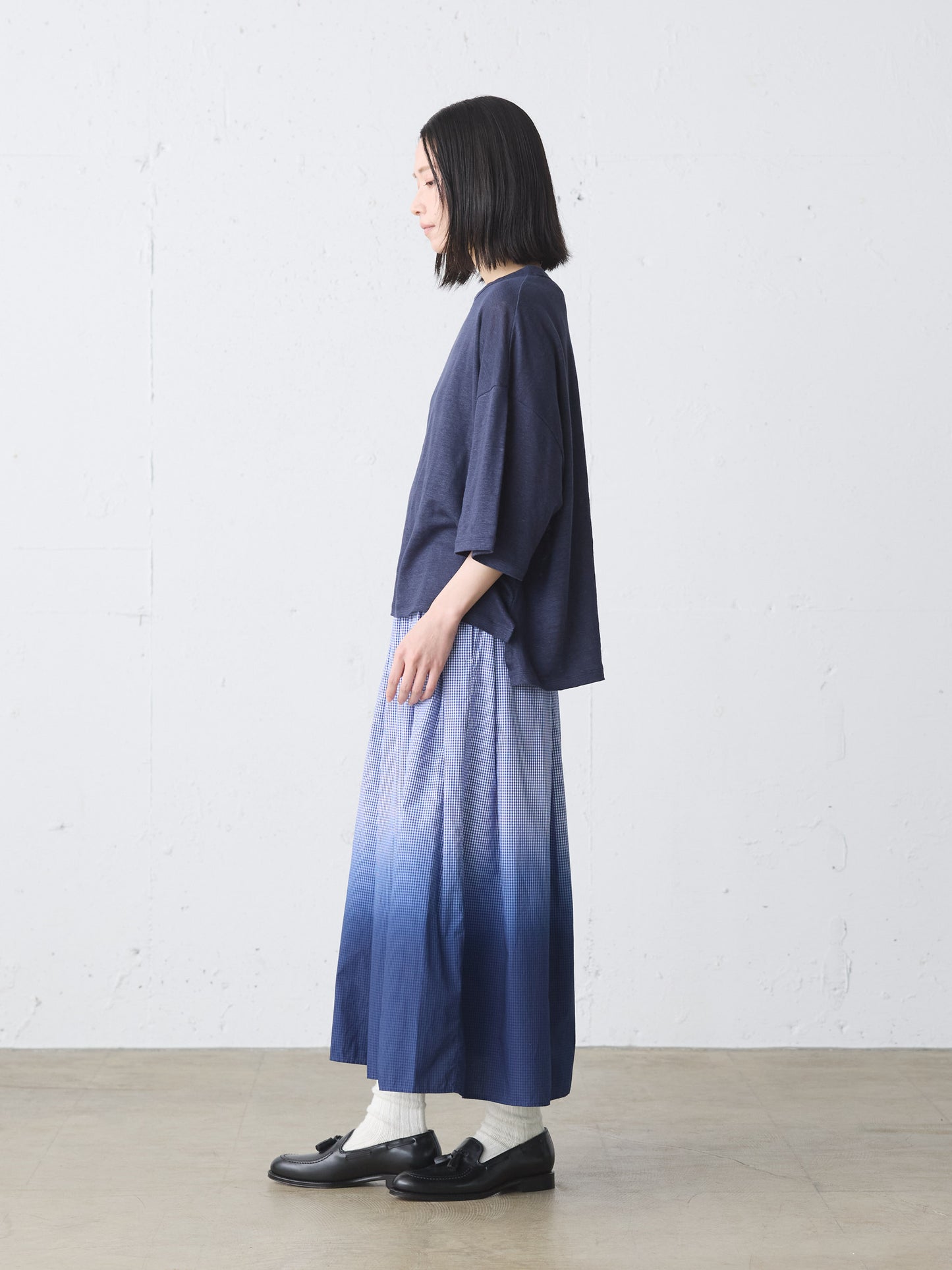 linen wide pullover