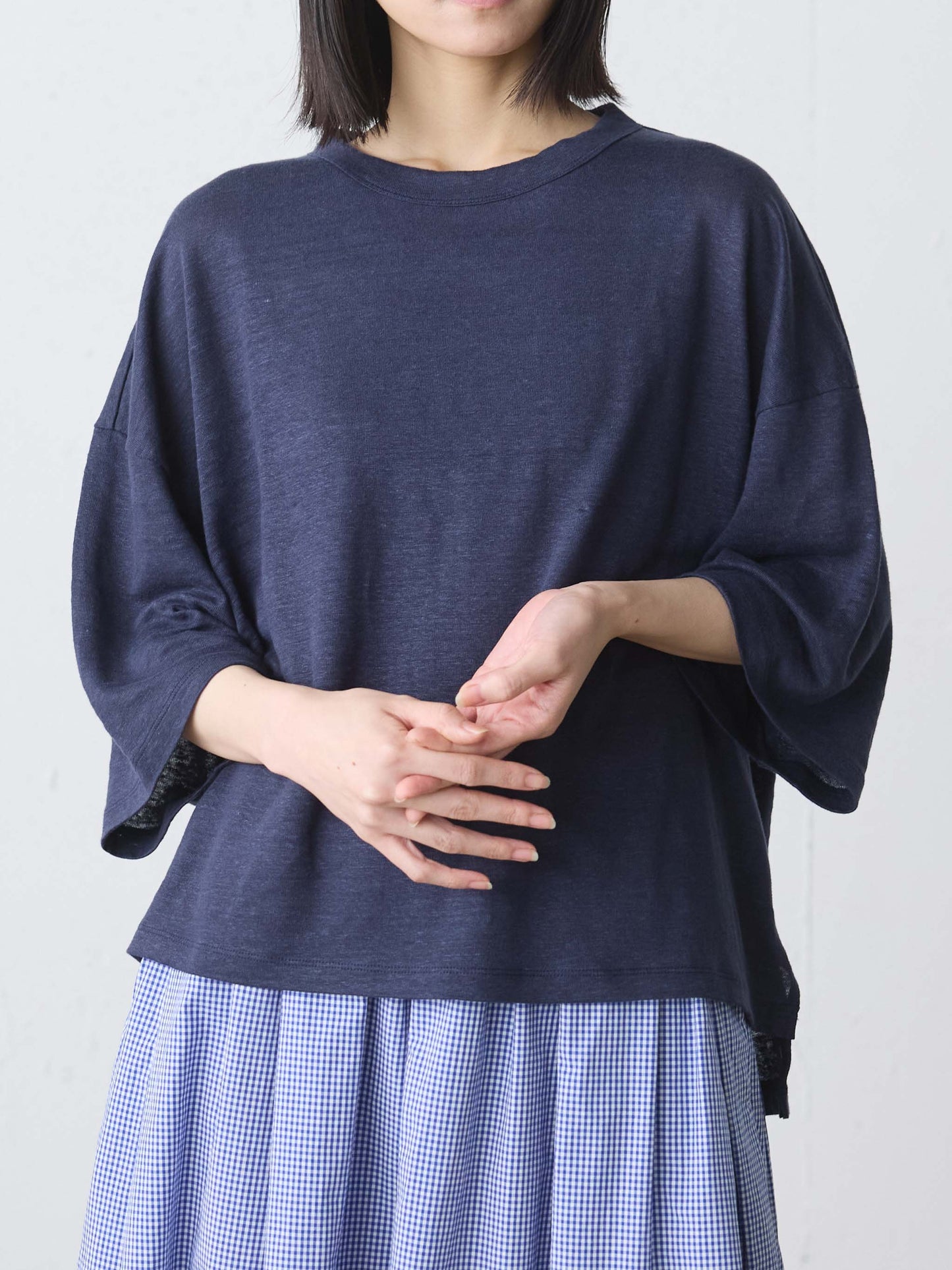 linen wide pullover