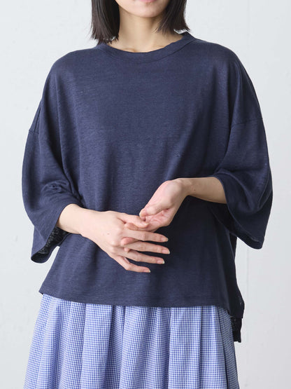 linen wide pullover