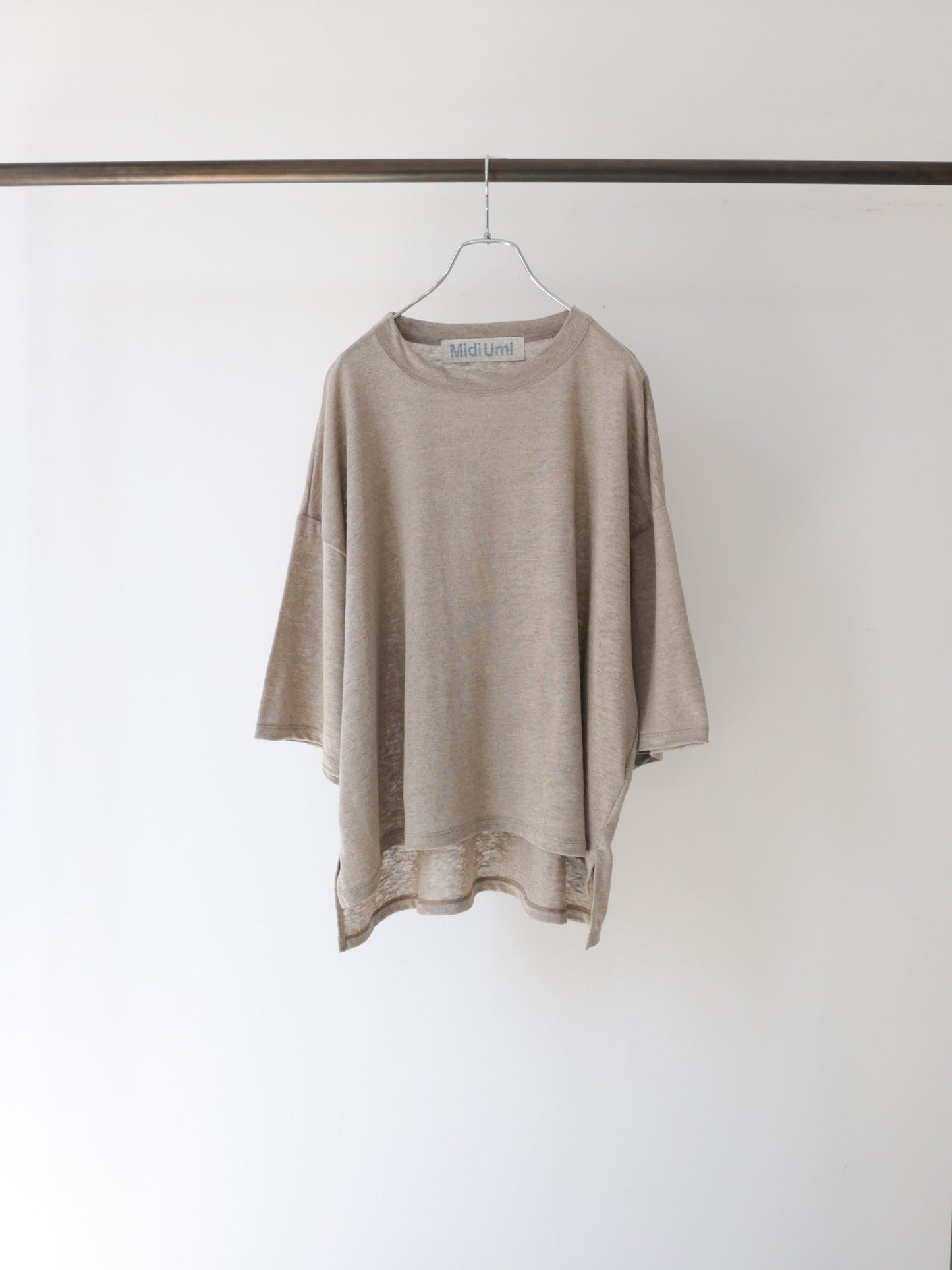 linen wide pullover