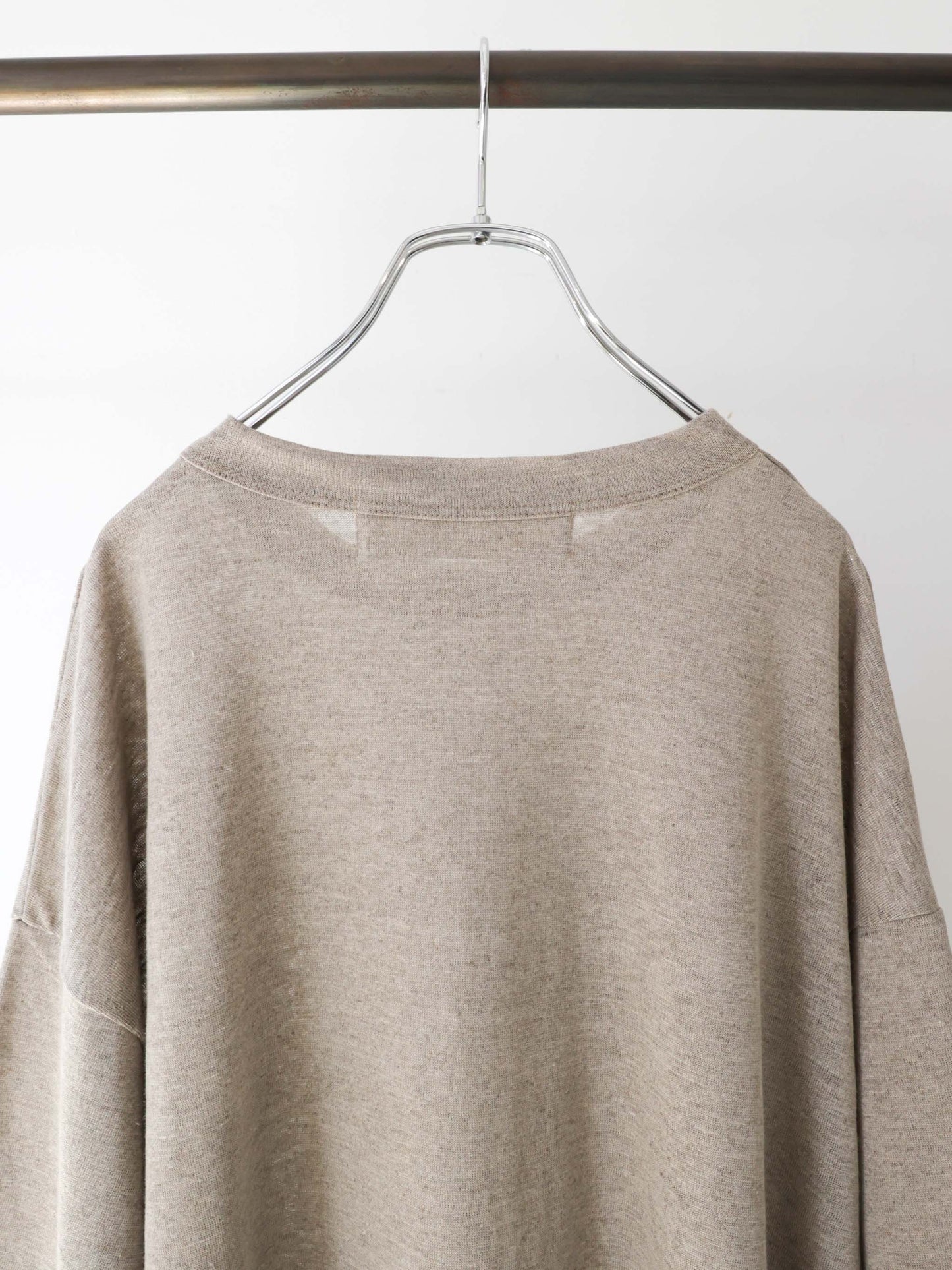 linen wide pullover