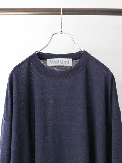 linen wide pullover