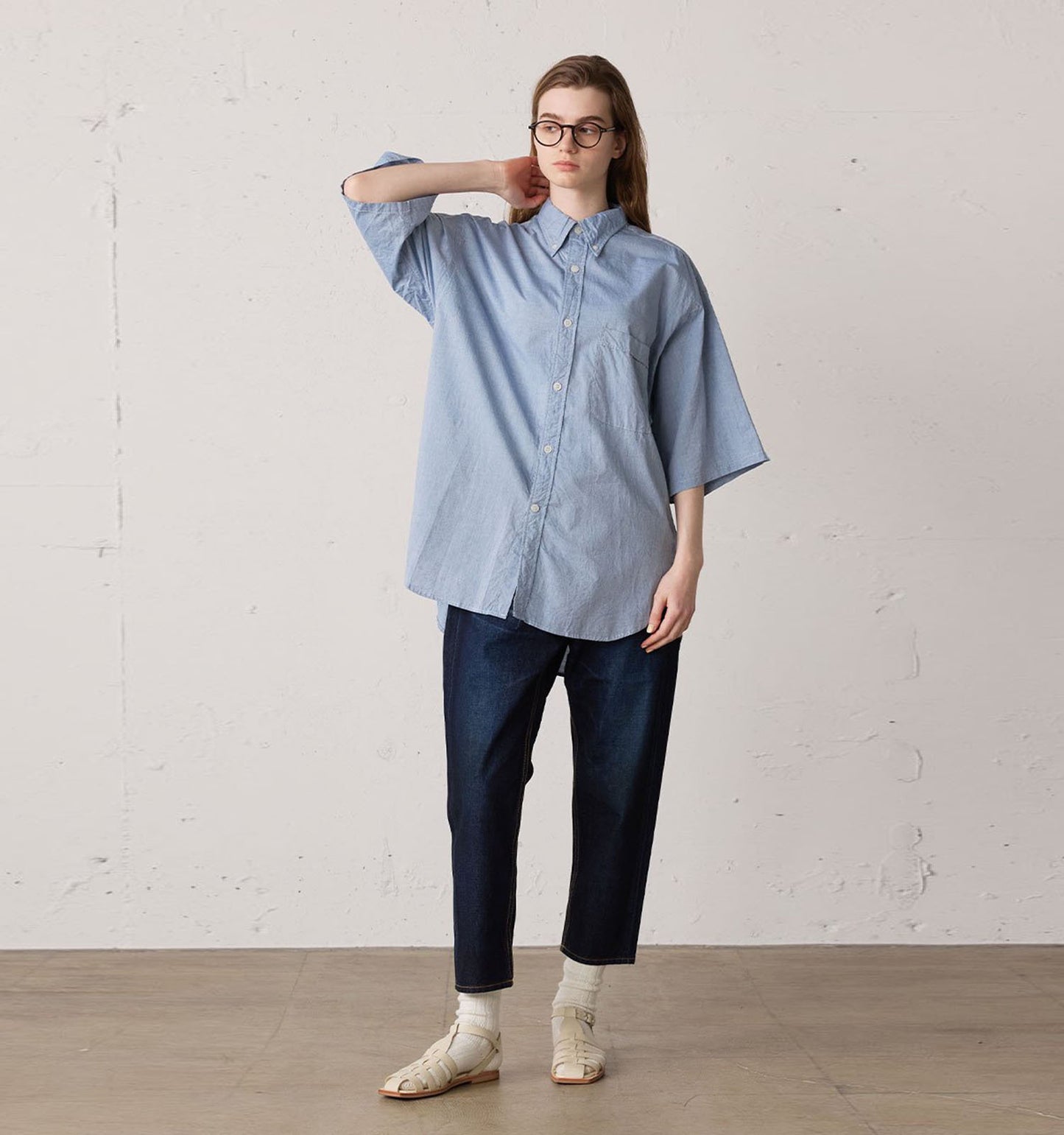 4/5 length denim pants