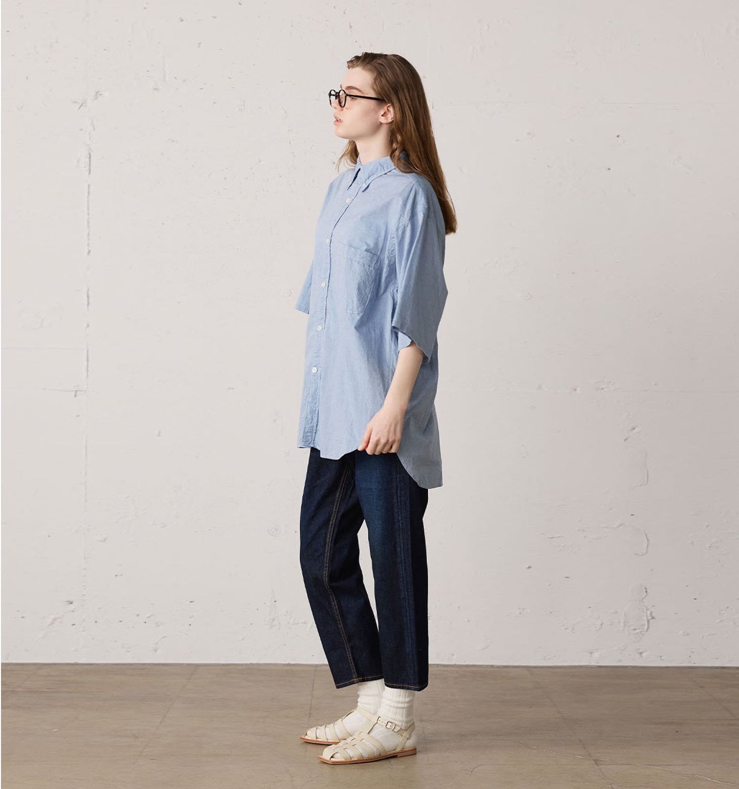 4/5 length denim pants