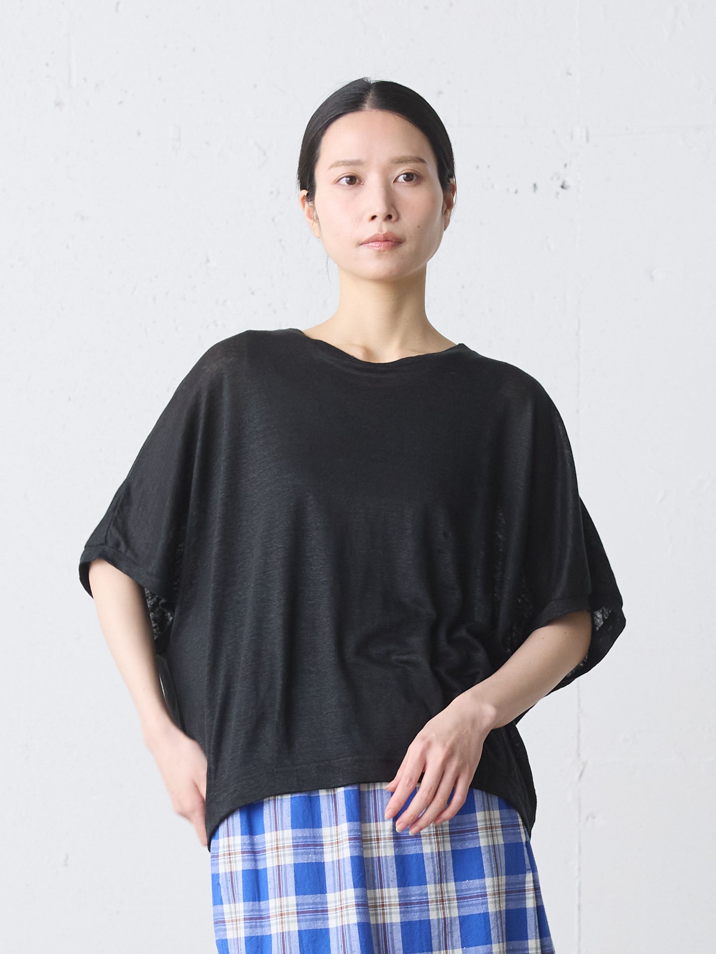 linen cocoon pullover