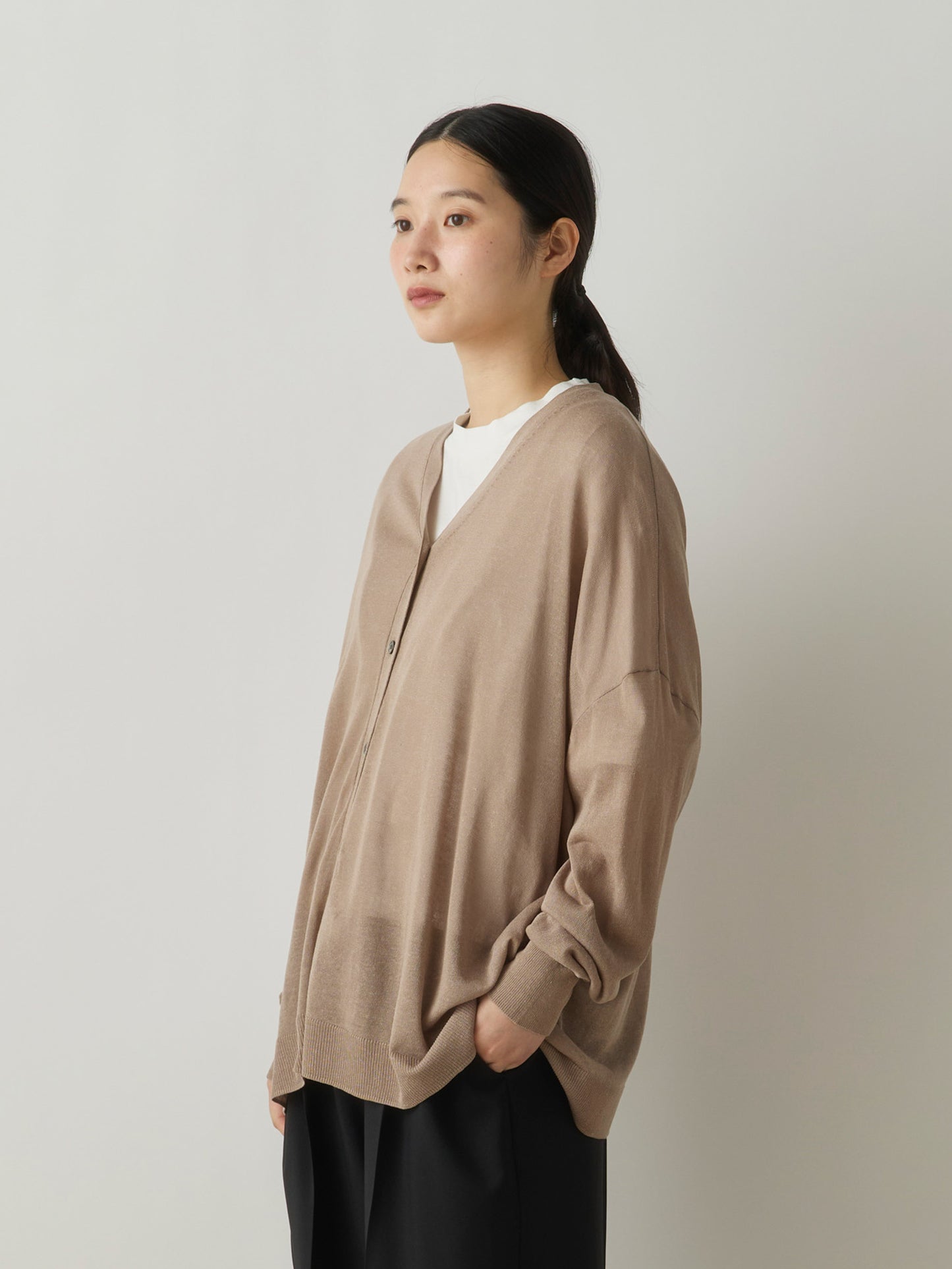 sheer knit pullover