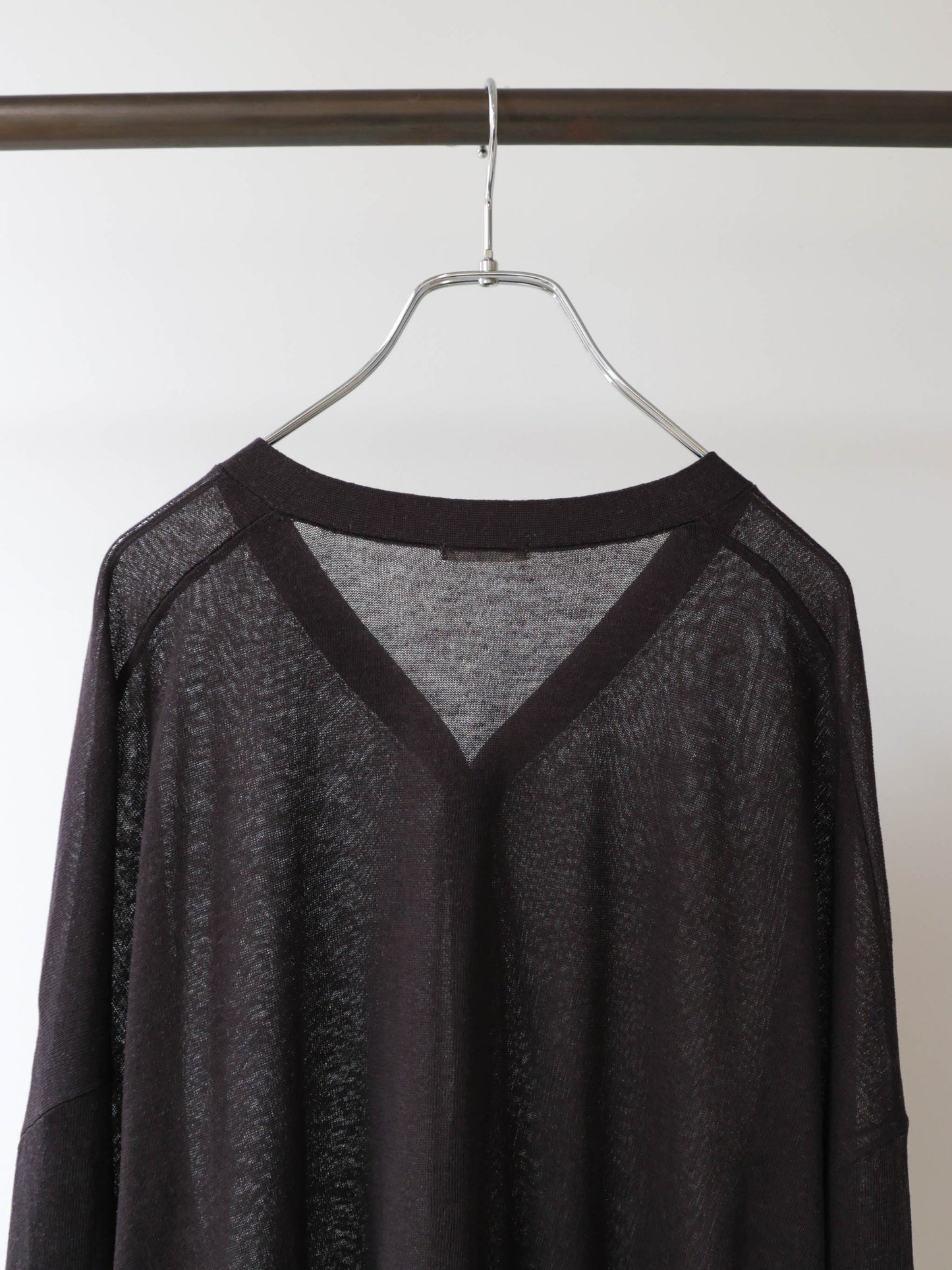 sheer knit pullover