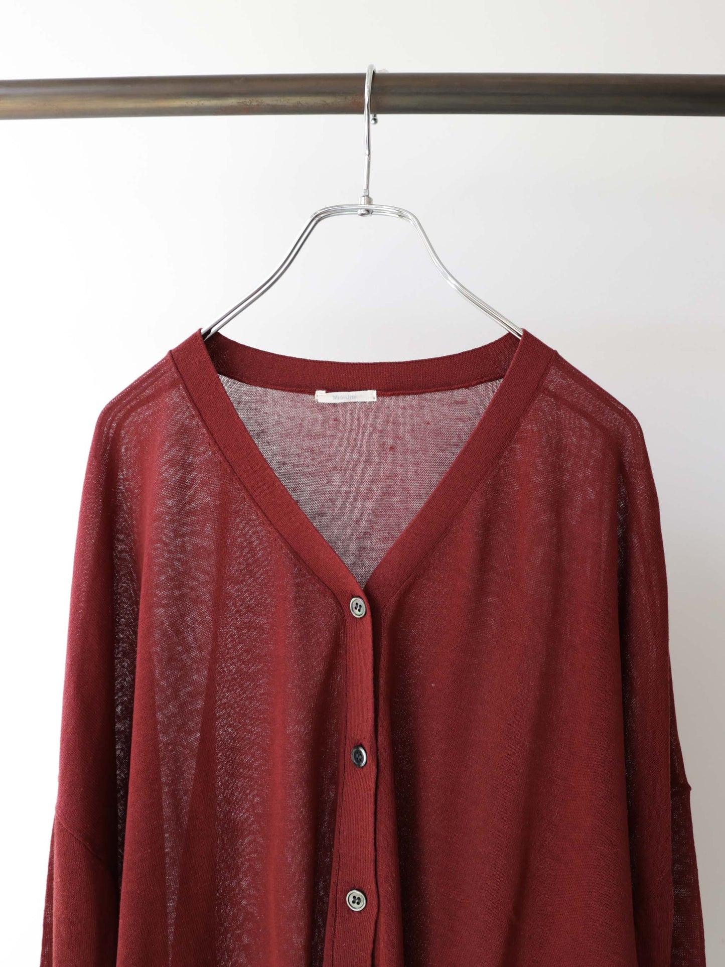 sheer knit pullover