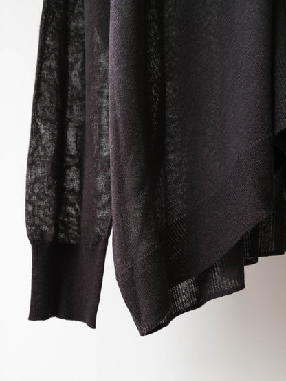 sheer knit pullover