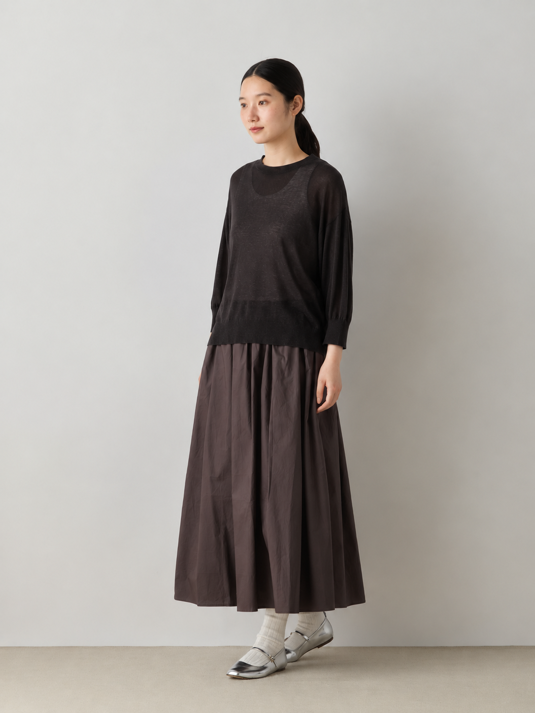 cotton gather skirt