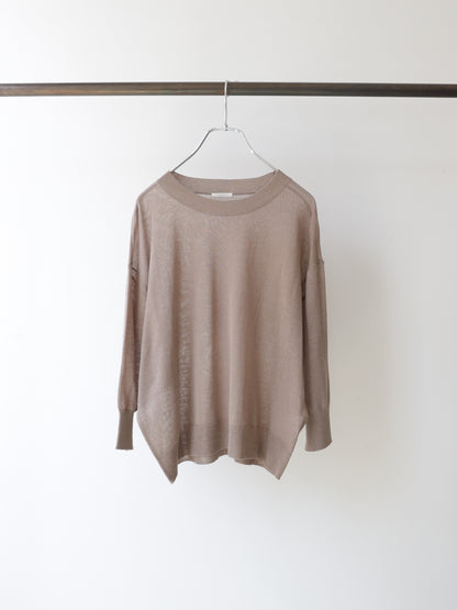 sheer knit pullover