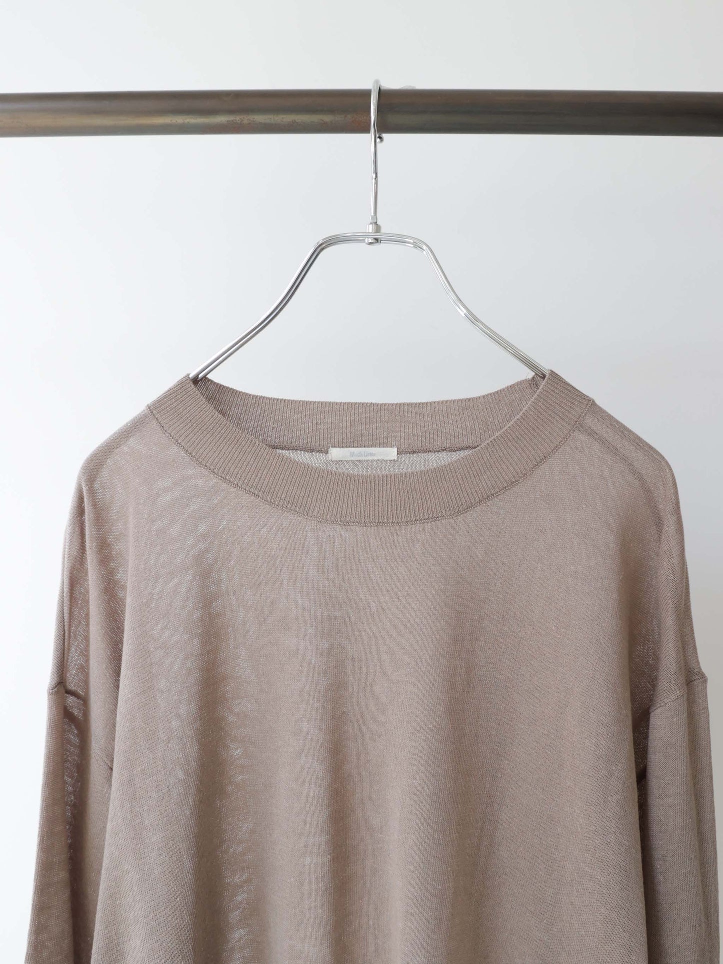 sheer knit pullover