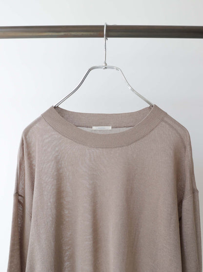 sheer knit pullover