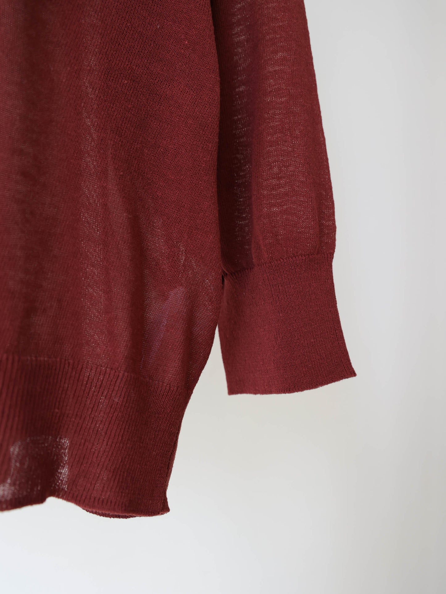 sheer knit pullover