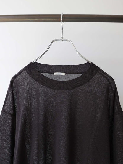 sheer knit pullover