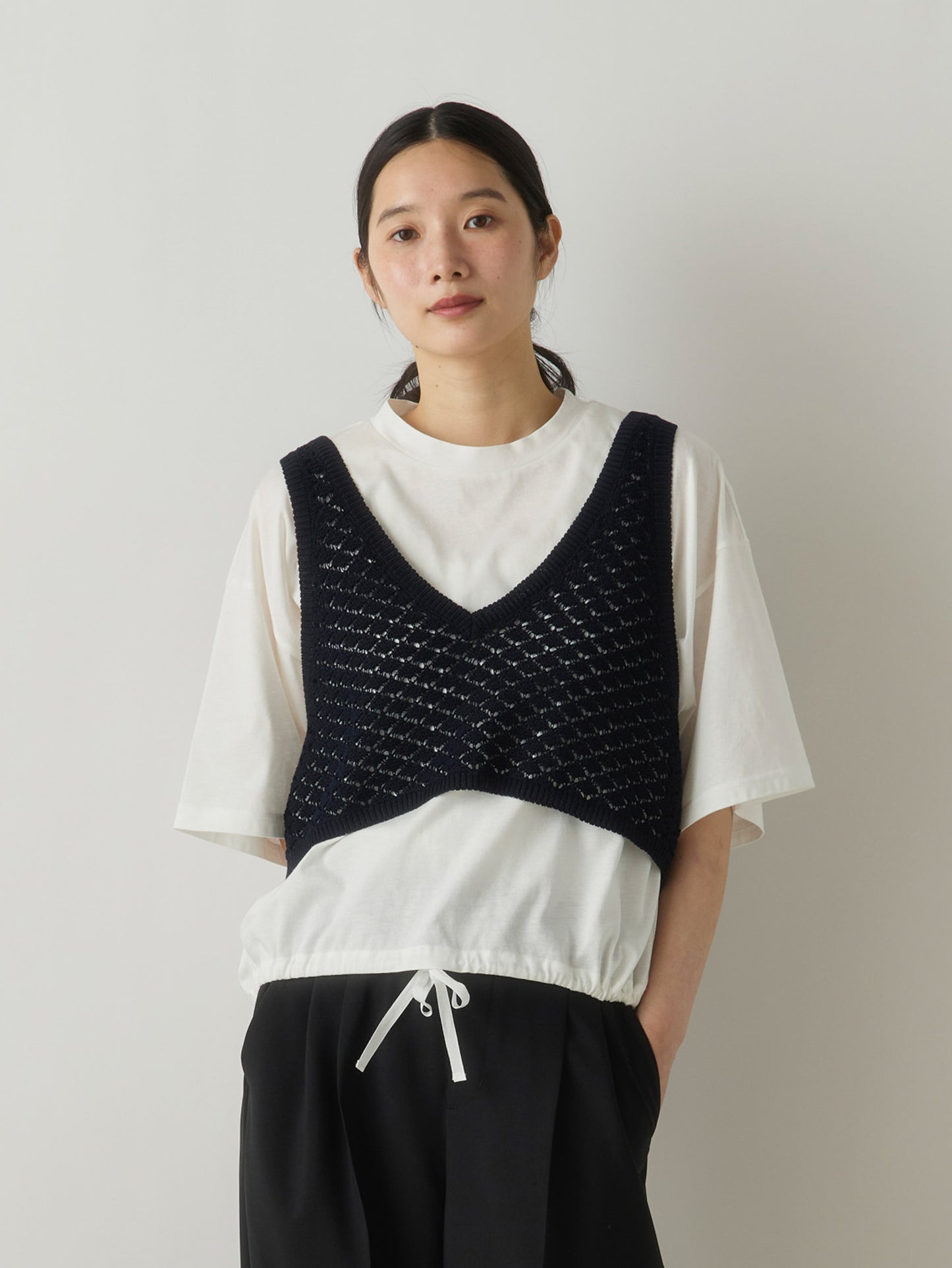 mesh bustier vest