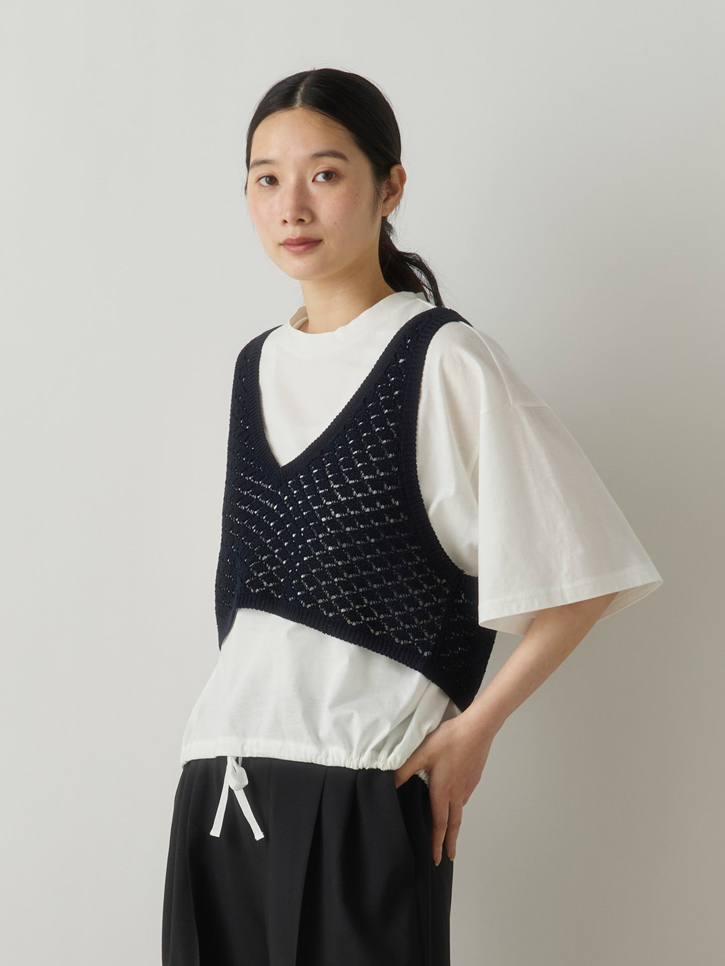 mesh bustier vest
