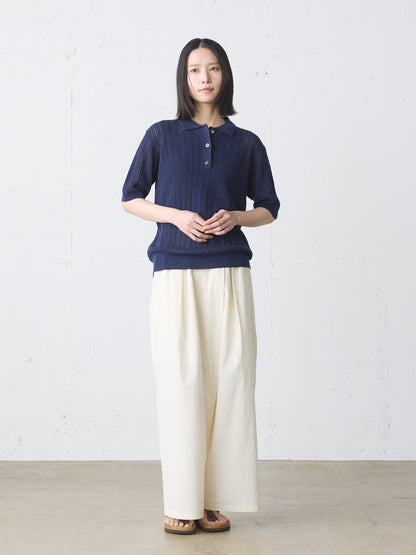 knit polo pullover
