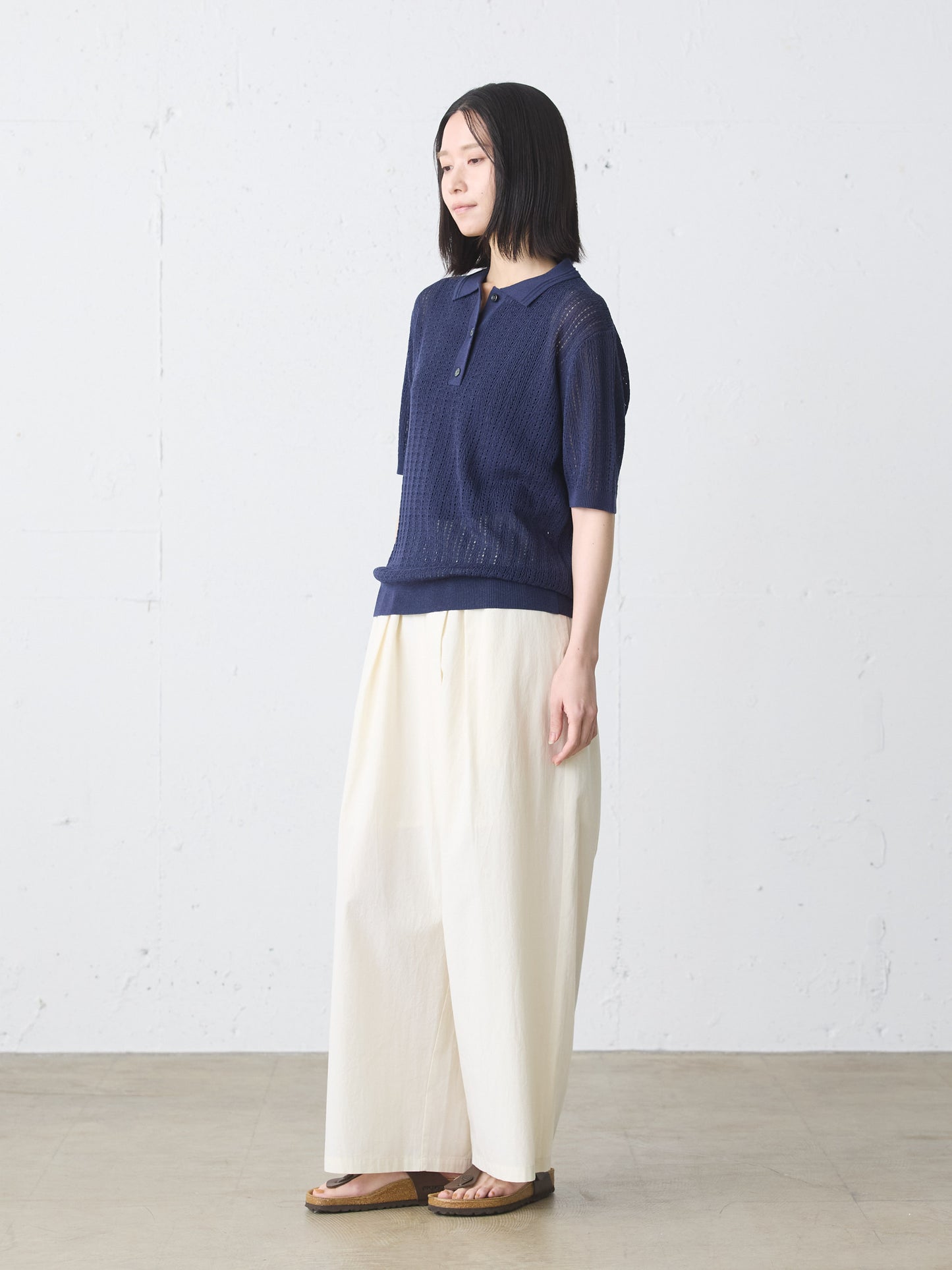 knit polo pullover