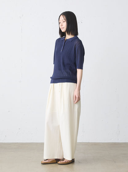 knit polo pullover