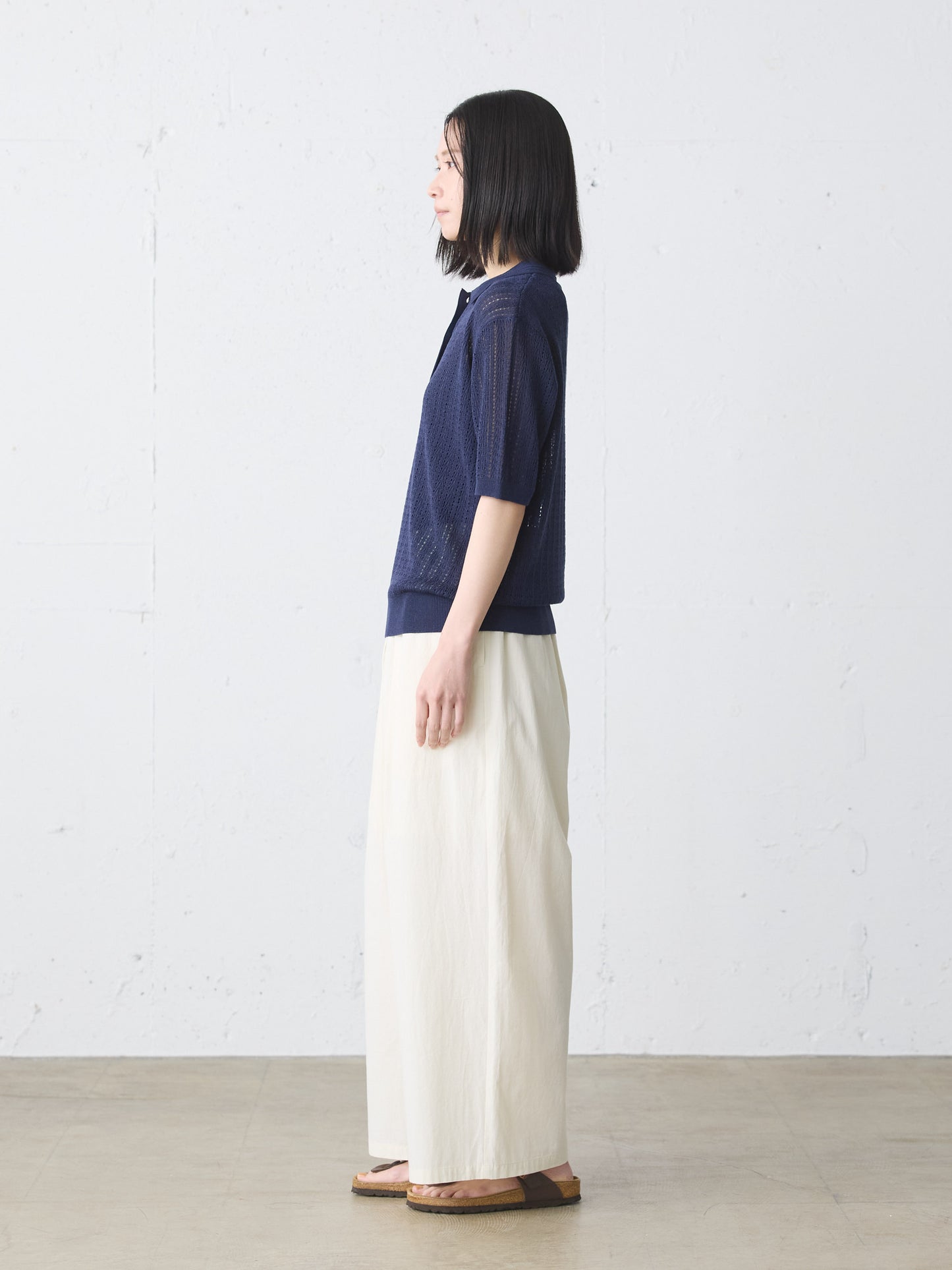 knit polo pullover