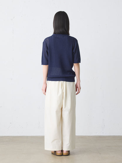 knit polo pullover