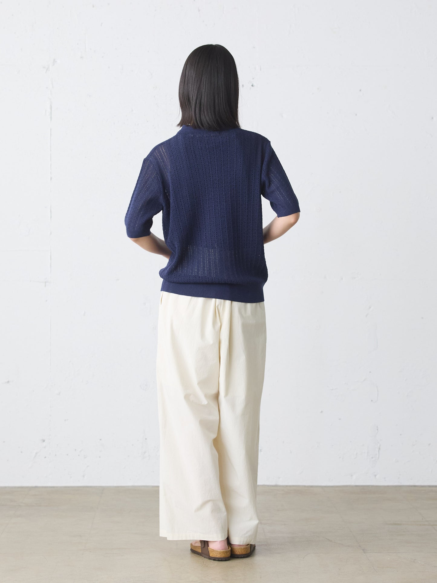 knit polo pullover
