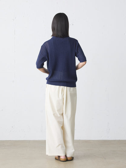 knit polo pullover