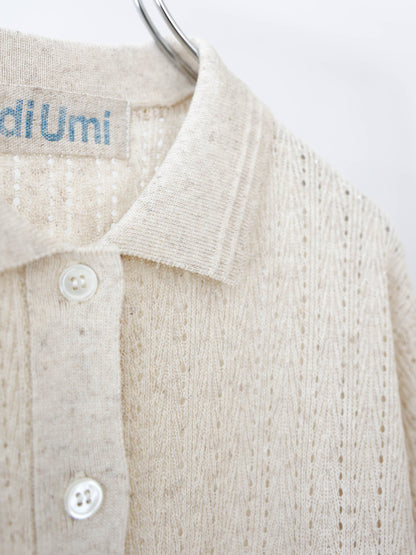 knit polo pullover