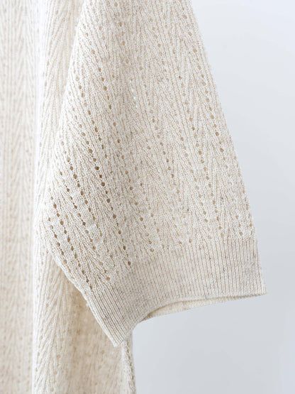 knit polo pullover