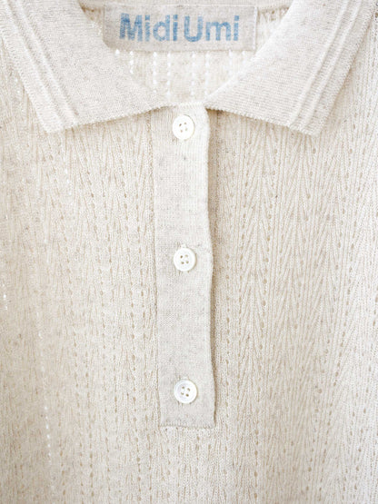 knit polo pullover