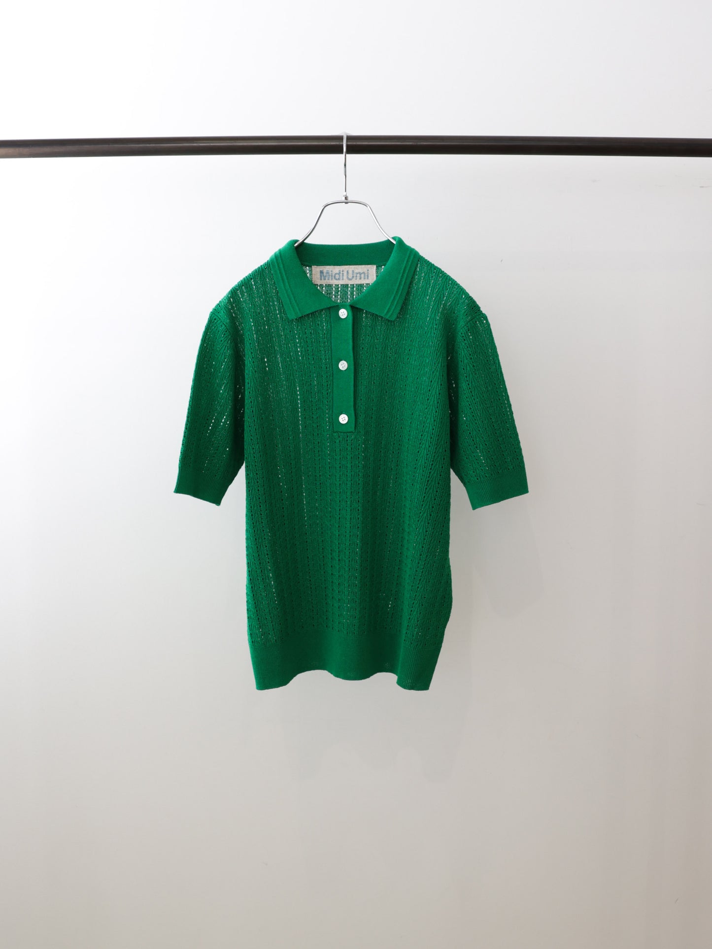 knit polo pullover