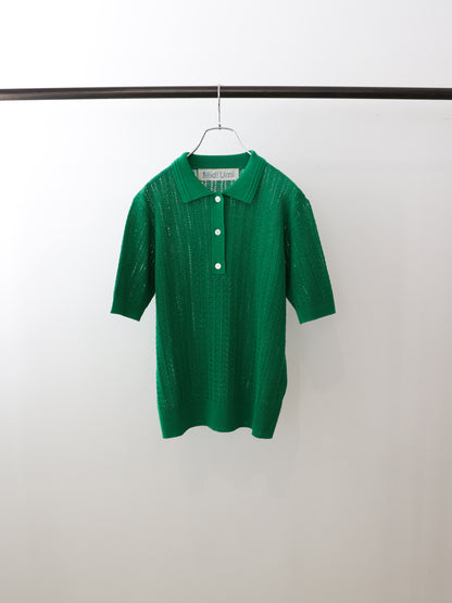 knit polo pullover